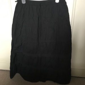Black long lace skirt